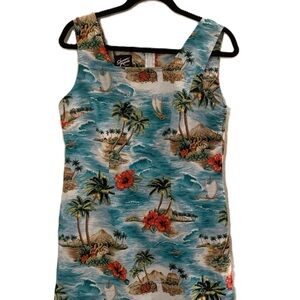 Shannon Marie Hawaiian Print Dress